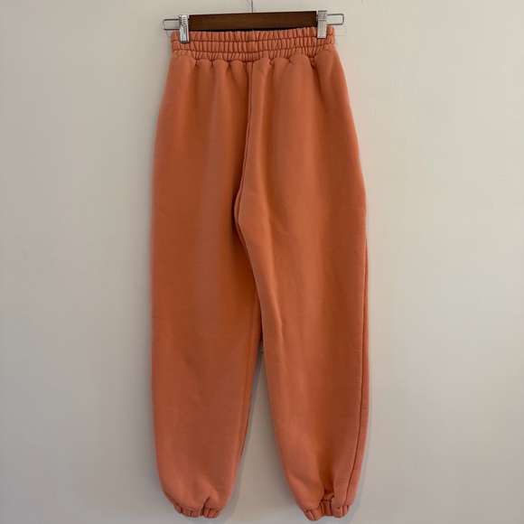 Comfrt Pastel Jogger Sweatpants with Elastic Waist Color Creamsicle Size XS - Picture 2 of 6
